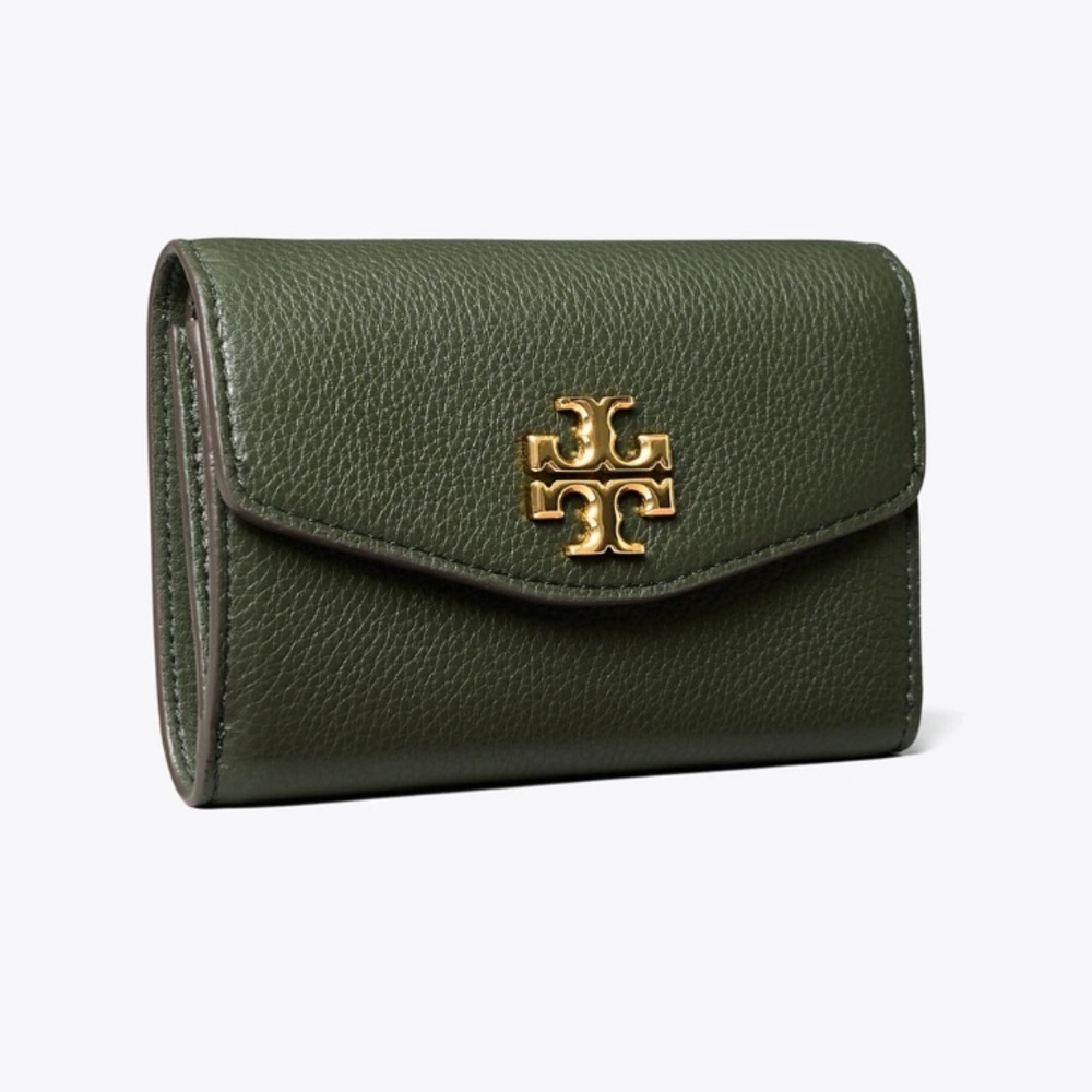 Tory Burch KIRA PEBBLED MEDIUM FLAP WALLET